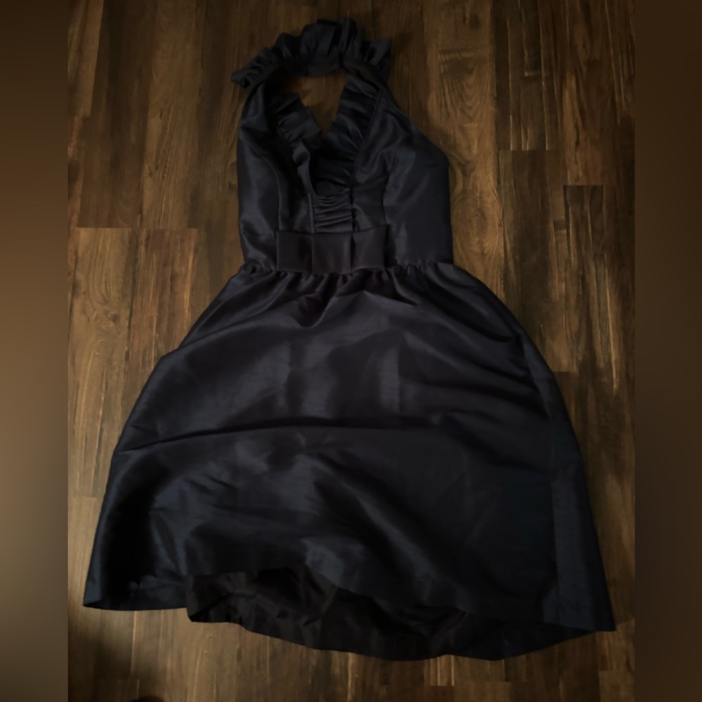 navy blue party dress